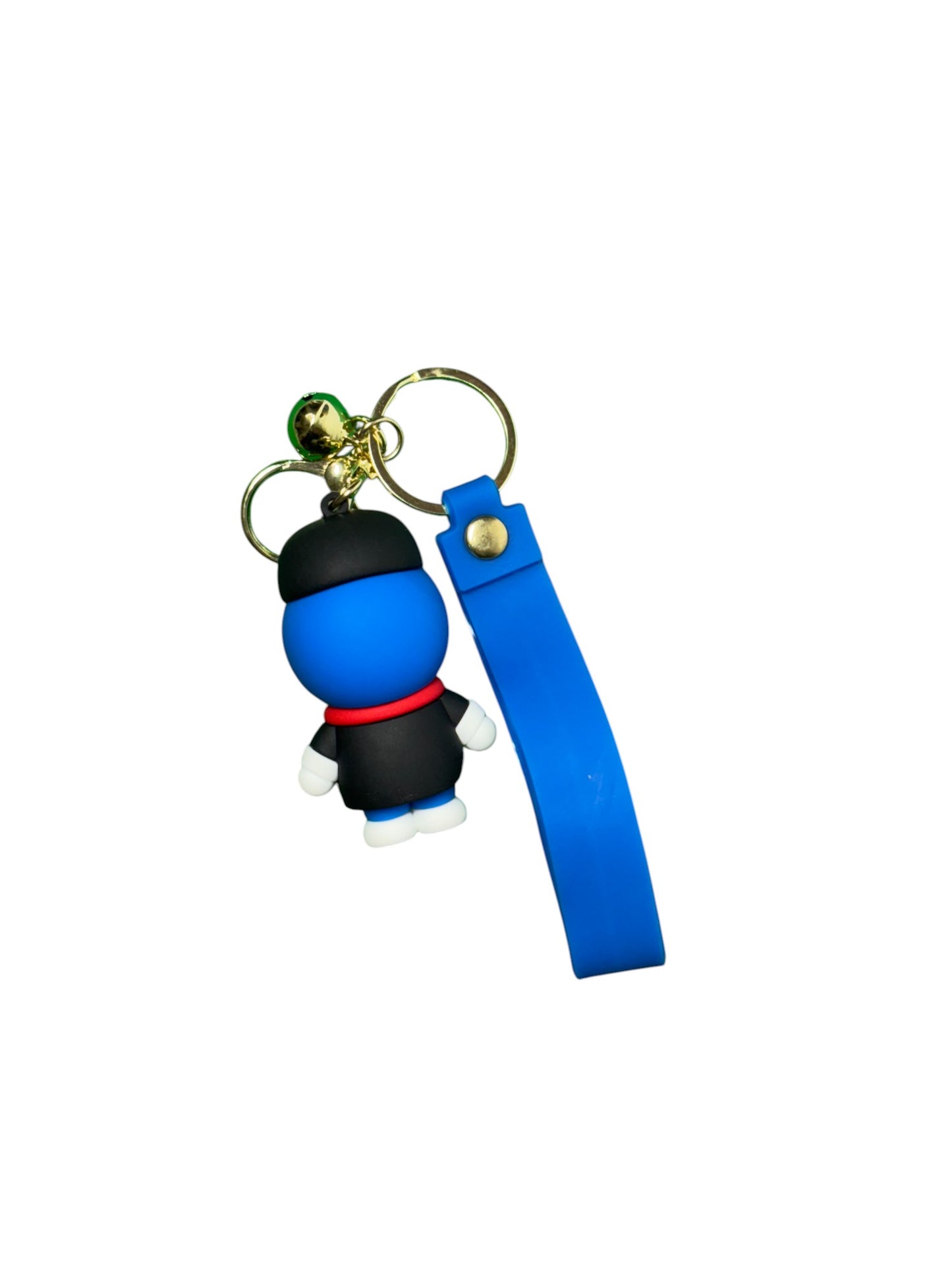 Cute Doraemon in a Tuxedo Keychain with Lanyard and Bell