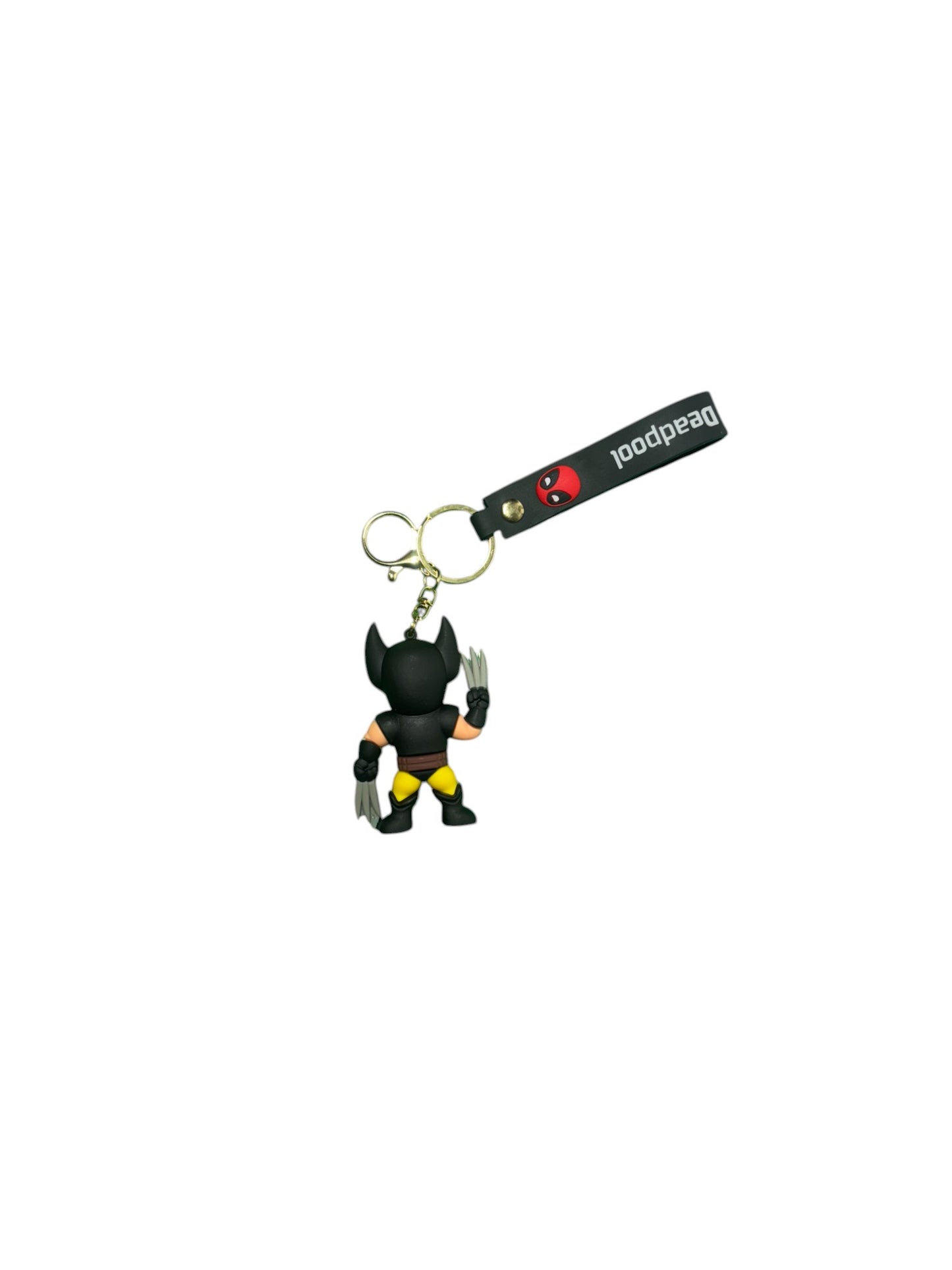 Cute Chibi Deadpool & Wolverine Keychain | Marvel Comic Duo Keyring | Durable PVC Character Accessory