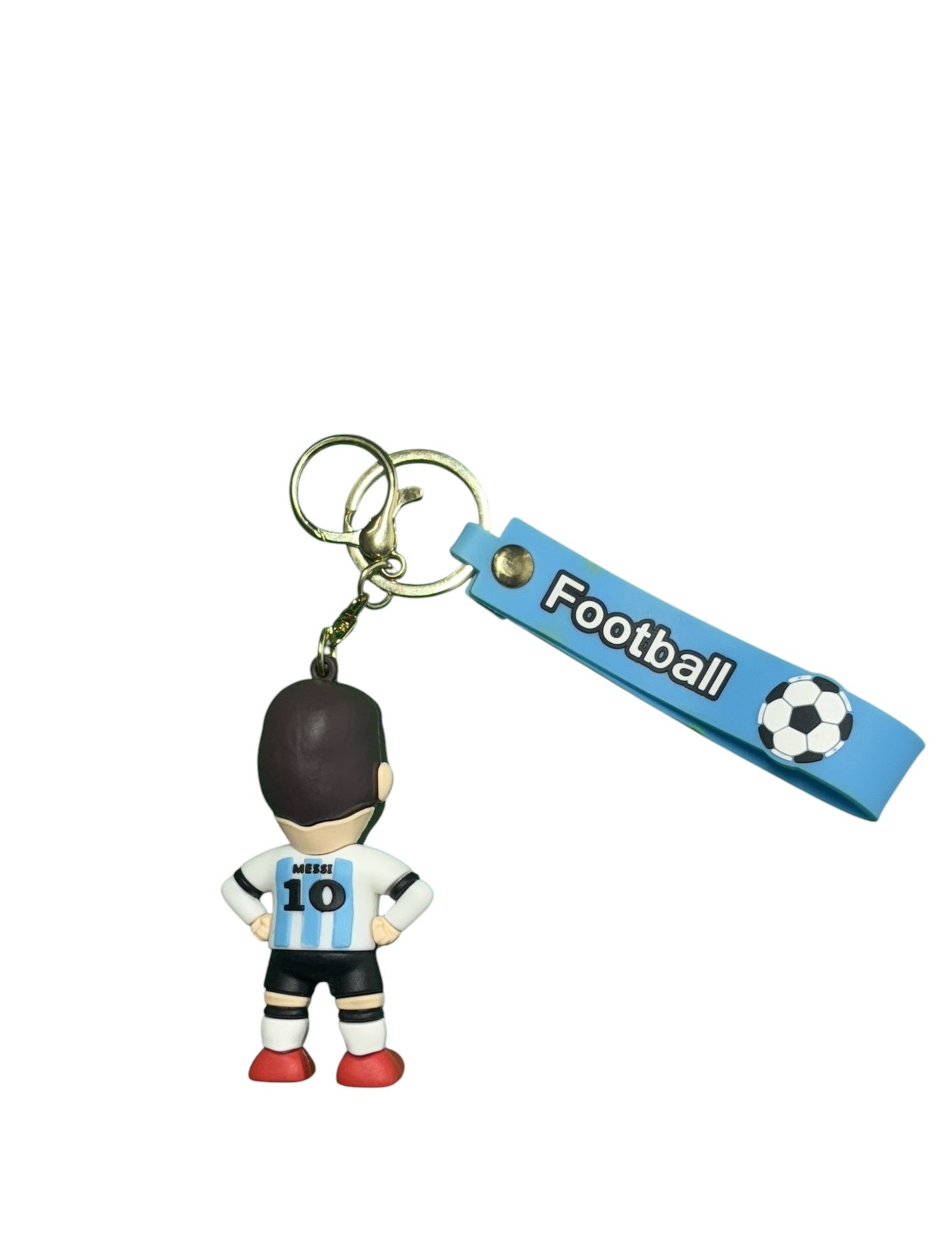 Lionel Messi Jersey Keychain with Number 10 - Football Soccer Fan Accessory & Bag Charm