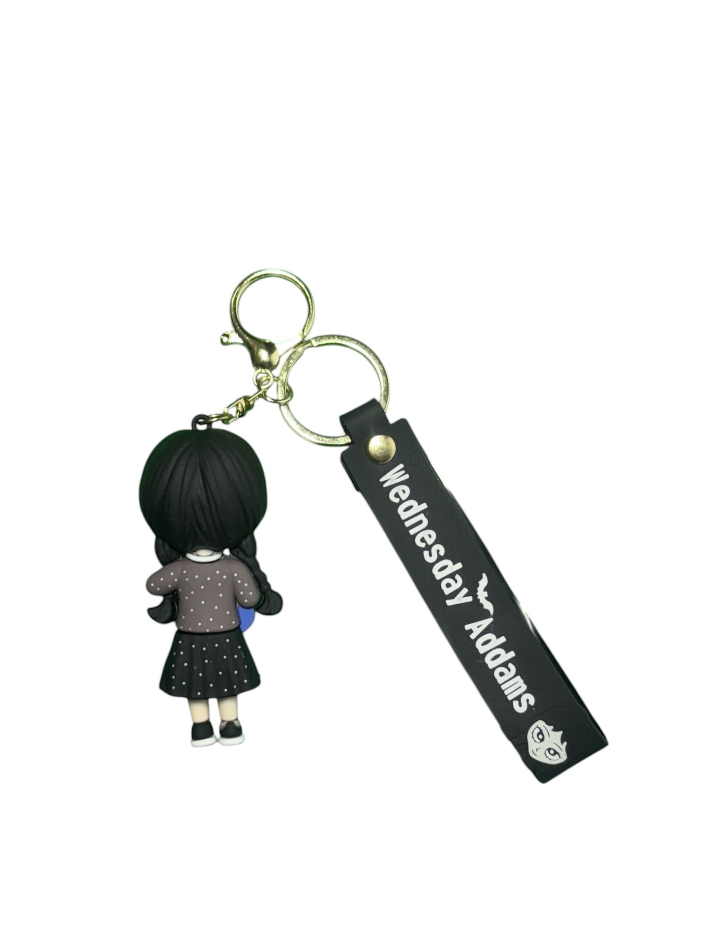 Wednesday Addams Keychain Set - "The Thing" and Cartoon Wednesday Figures