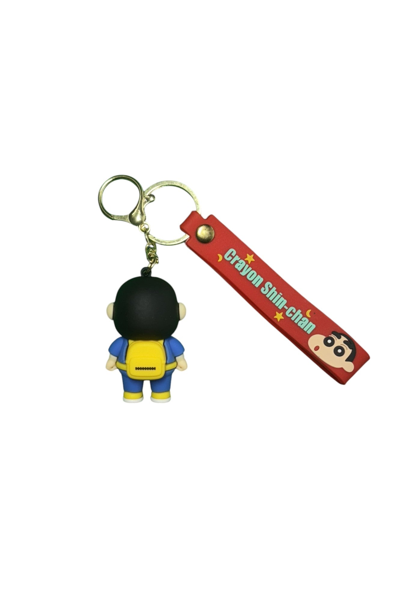 Crayon Shin-chan & Logo PVC Keychain - Cute Anime Manga Collectible