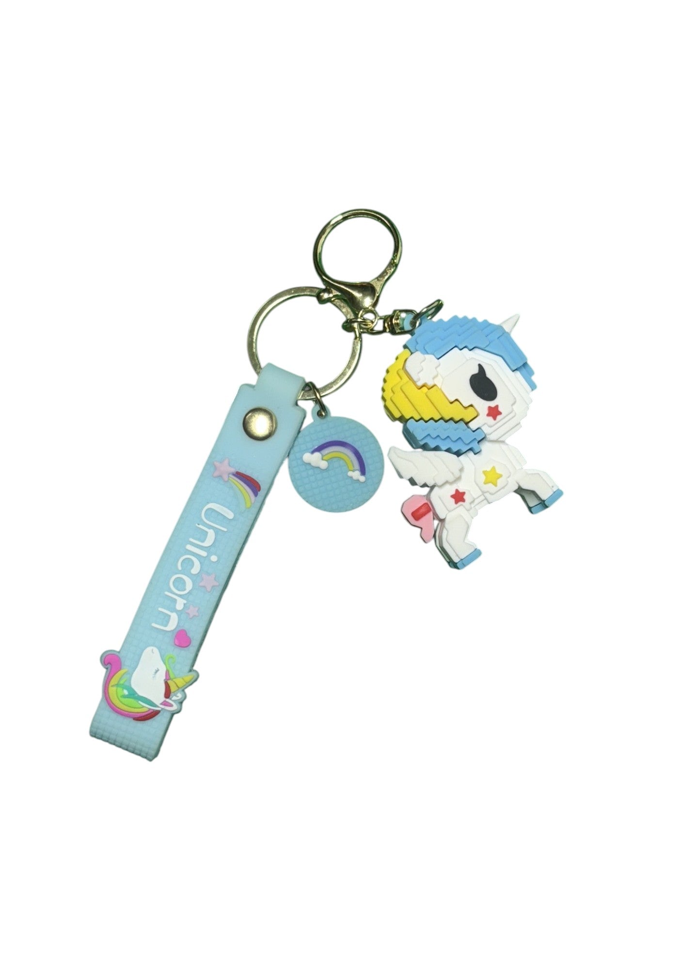 Adorable Unicorn & Rainbow PVC Keychain - Kawaii Accessory & Gift