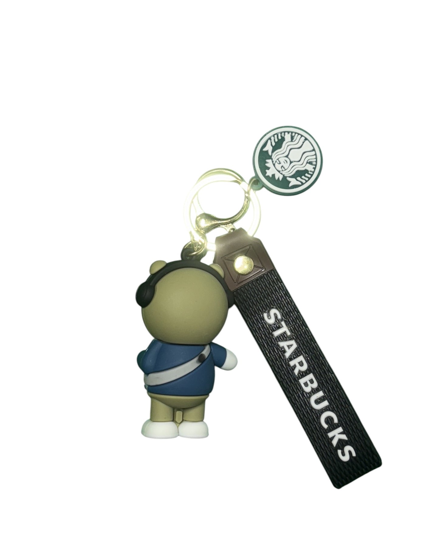 Starbucks Barista Bear PVC Keychain - Coffee Lover & Collector's Item