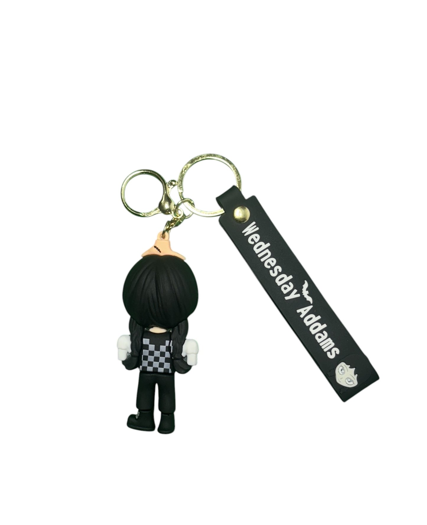 Wednesday Addams "Nevermore Academy" Keychain | Gothic Skull & Tassel Charm | Spooky & Cute Accessory for Bags & Keys