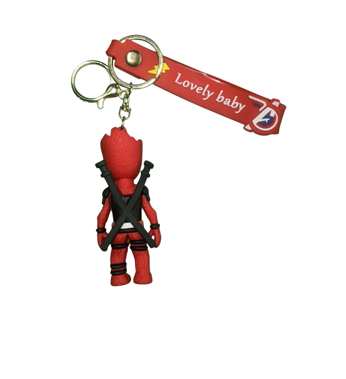 Deadpool & Groot Mashup Keychain "Lovely Baby" | Fun Marvel Fan Accessory