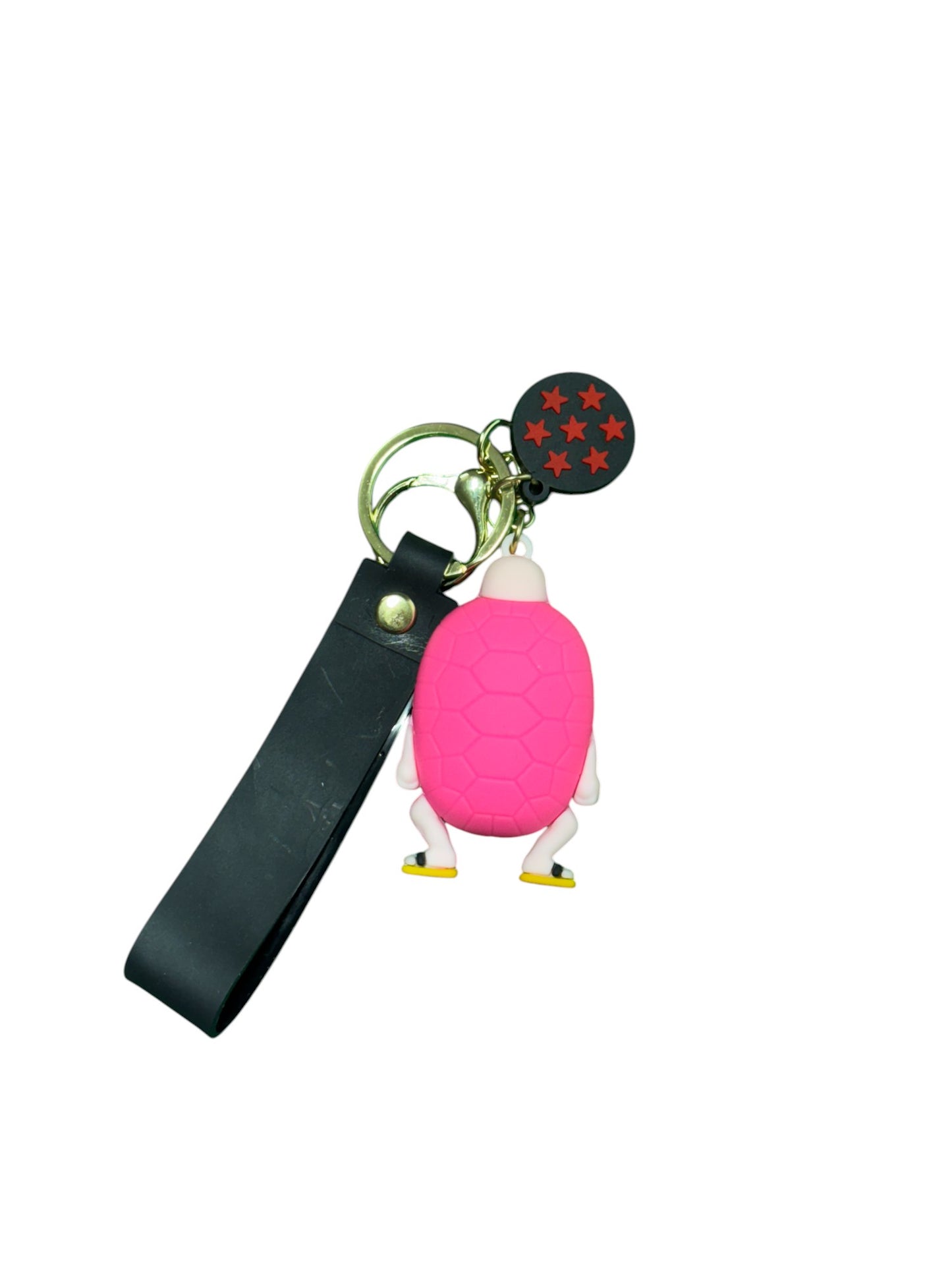 Dragon Ball Z Master Roshi Cartoon Rubber Keychain with Black Strap | Anime Character Keyring for Bikes, Cars, Bags & Keys