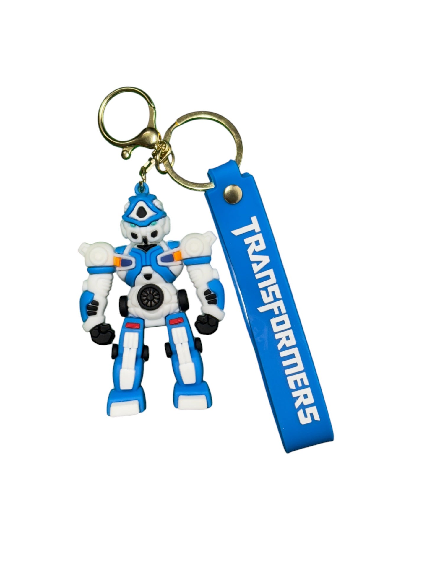 Transformers Robot Figurine Keychain with Lanyard