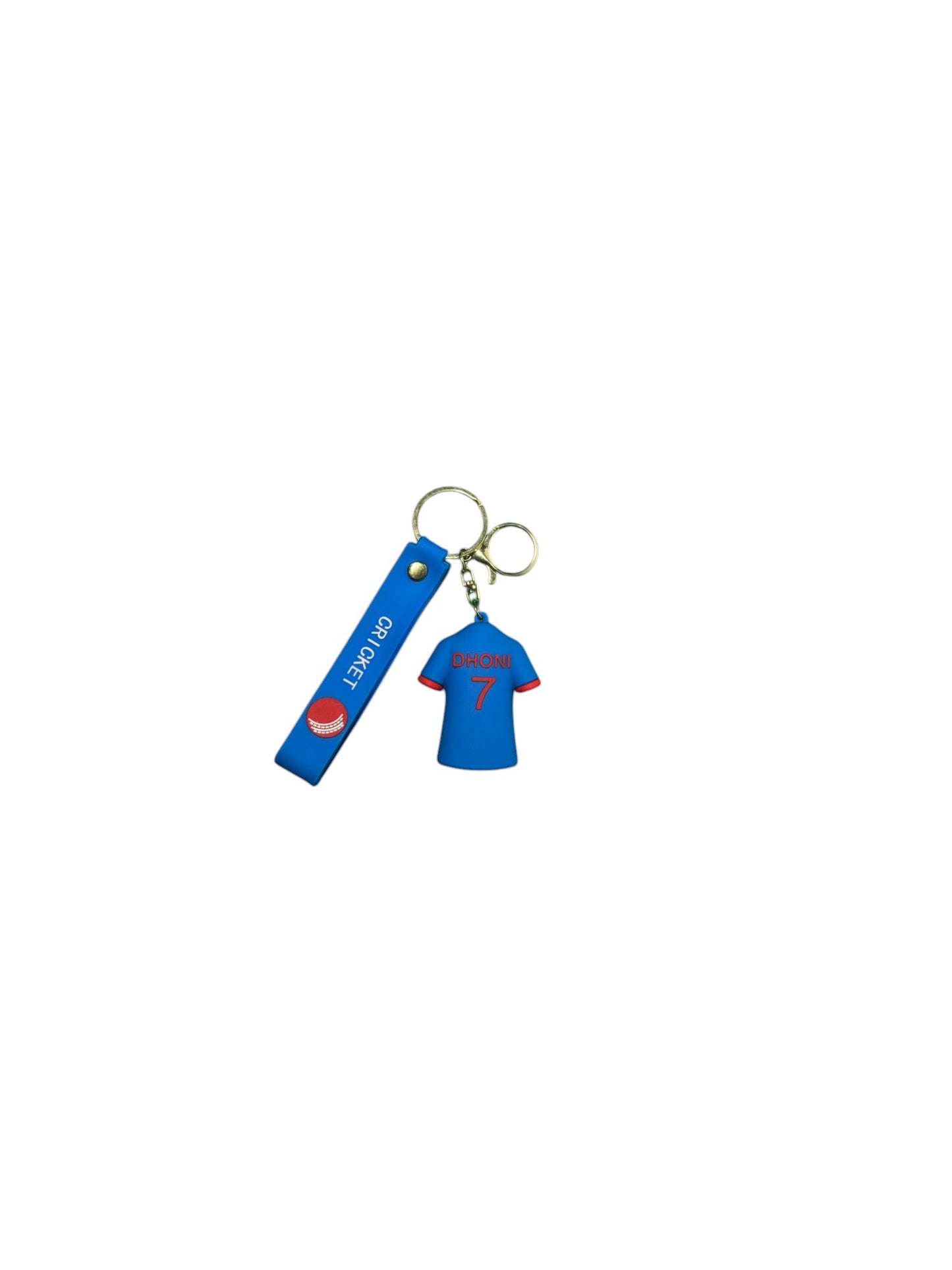 Dhoni #7 & Indian Cricket Team Jersey Keychain