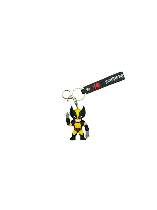 Cute Chibi Deadpool & Wolverine Keychain | Marvel Comic Duo Keyring | Durable PVC Character Accessory