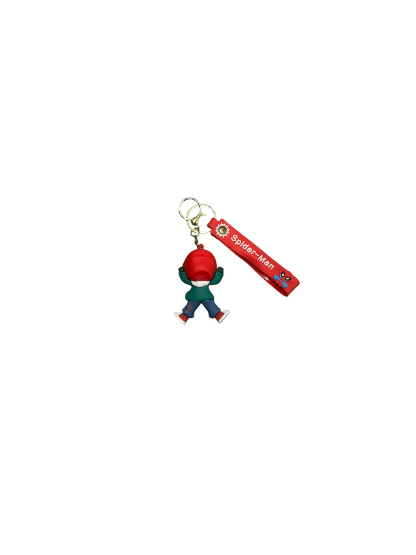 Miles Morales Spider-Man Keychain - Chibi Style Marvel Collectible with Lanyard