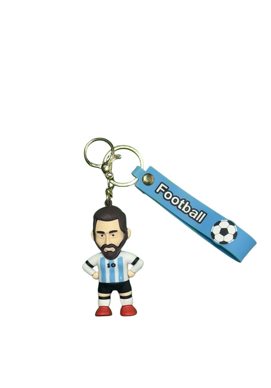 Lionel Messi Jersey Keychain with Number 10 - Football Soccer Fan Accessory & Bag Charm