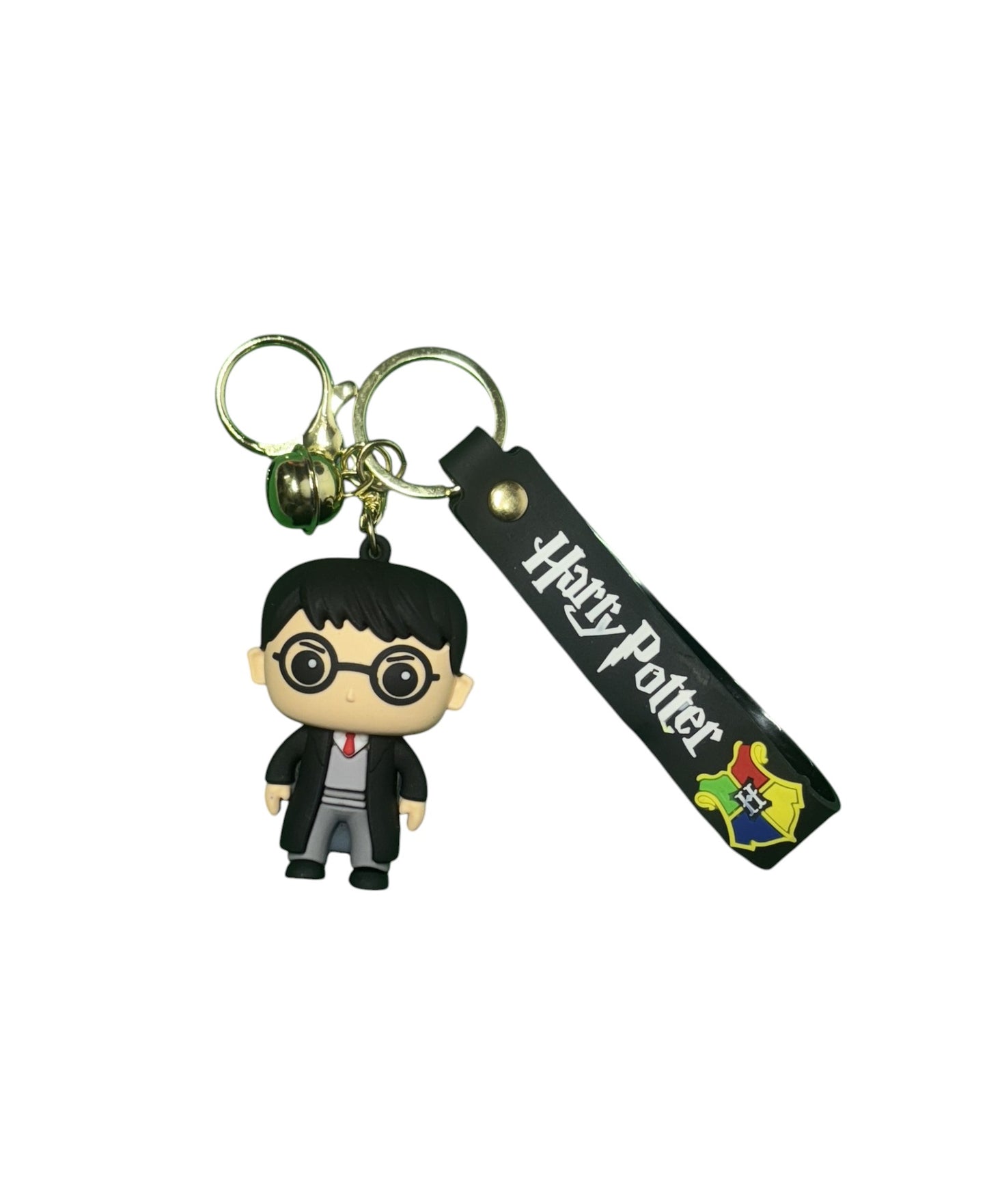 Harry Potter & Hogwarts Crest PVC Keychain - Wizarding World Collectible