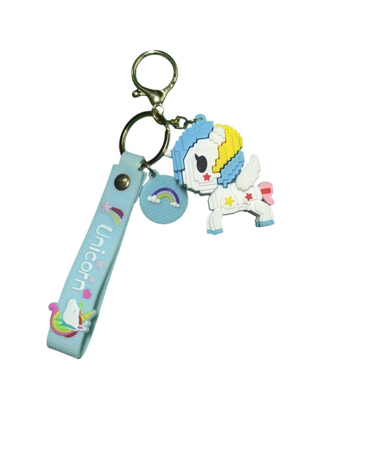 Adorable Unicorn & Rainbow PVC Keychain - Kawaii Accessory & Gift