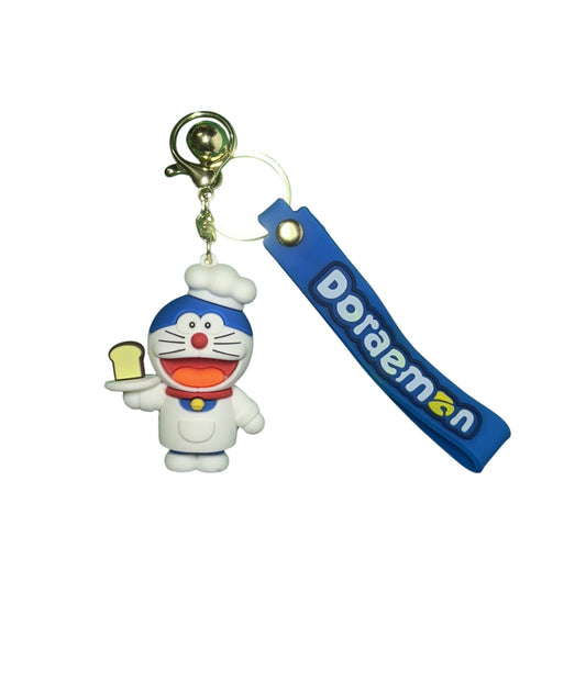 Doraemon Chef & Logo PVC Keychain - Anime Manga Collectible