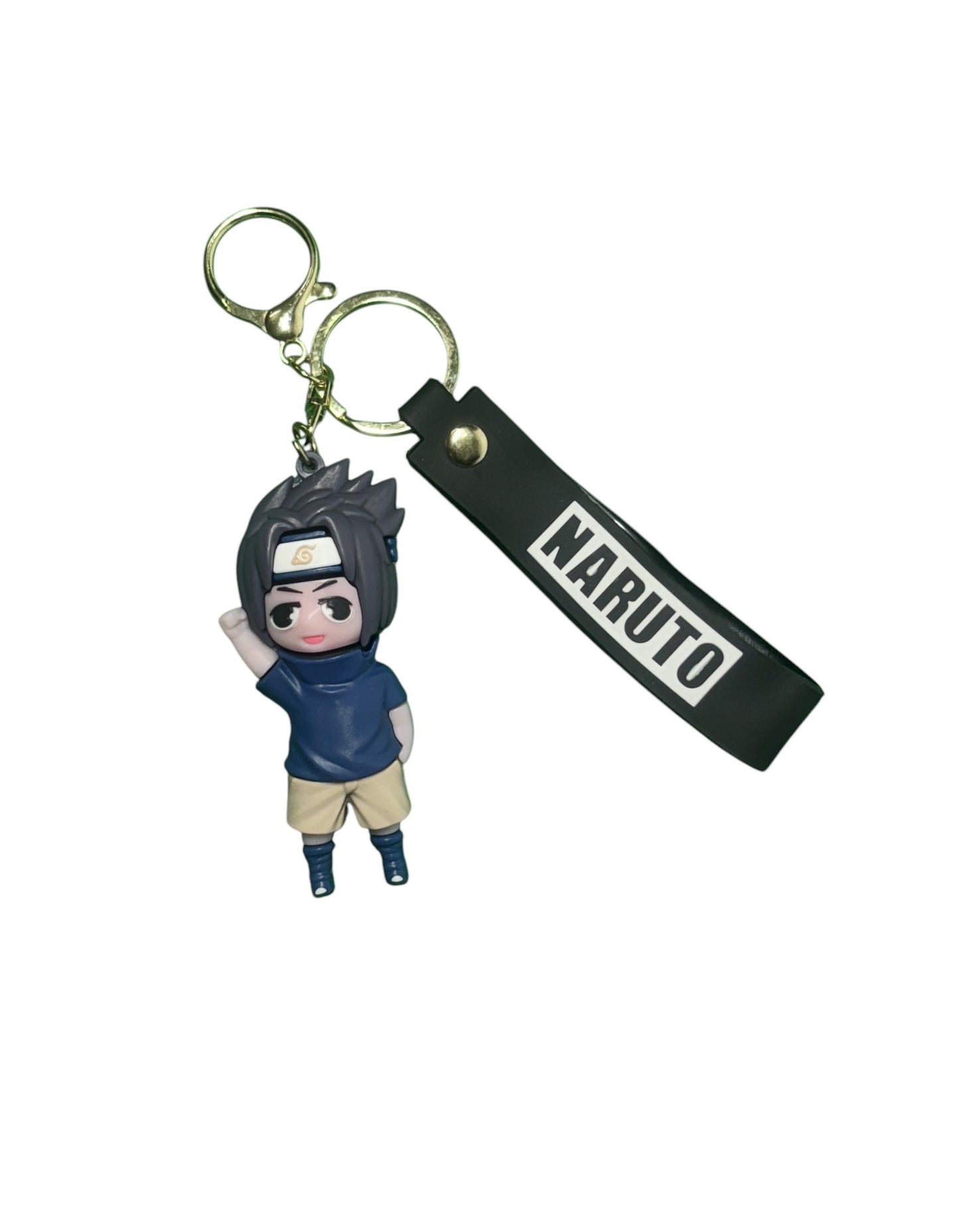 Sasuke Uchiha Keychain from Naruto Anime - Chibi Figure Collectible