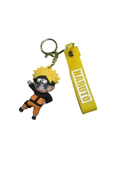 Naruto Uzumaki Chibi Figure Keychain with Lanyard | Anime Bag Charm & Keyring | Perfect Gift for Naruto Fans