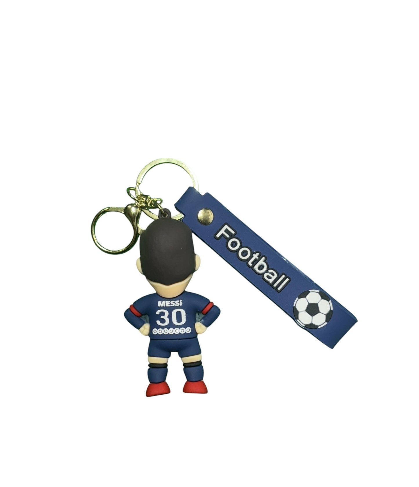 Lionel Messi PSG #30 Jersey 3D Figurine Keychain | Official Paris Saint-Germain Football Star Collectible