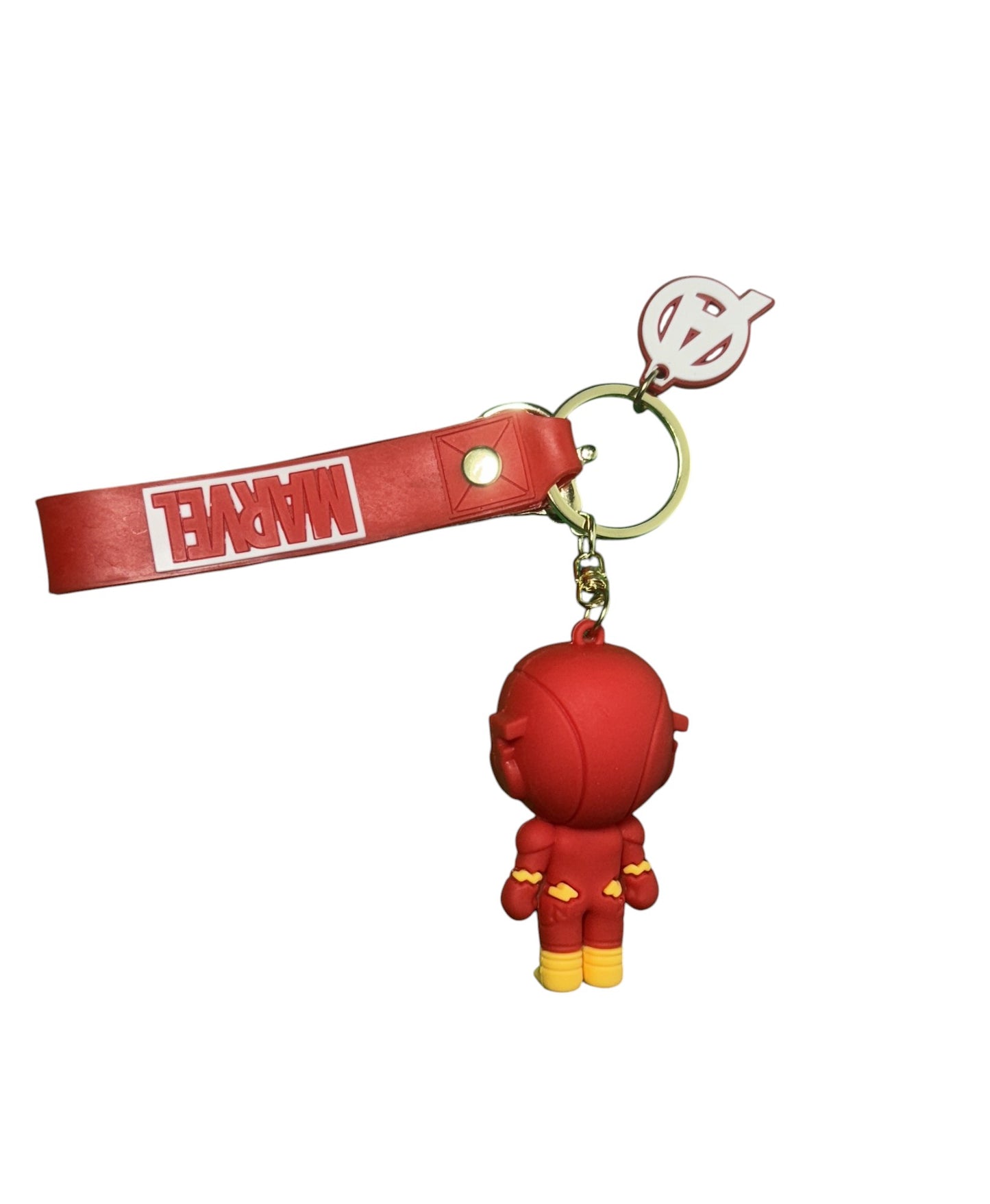 The Flash 3D Figurine Keychain | DC Comics Superhero Collectible | With Logo Strap & Lightning Bolt