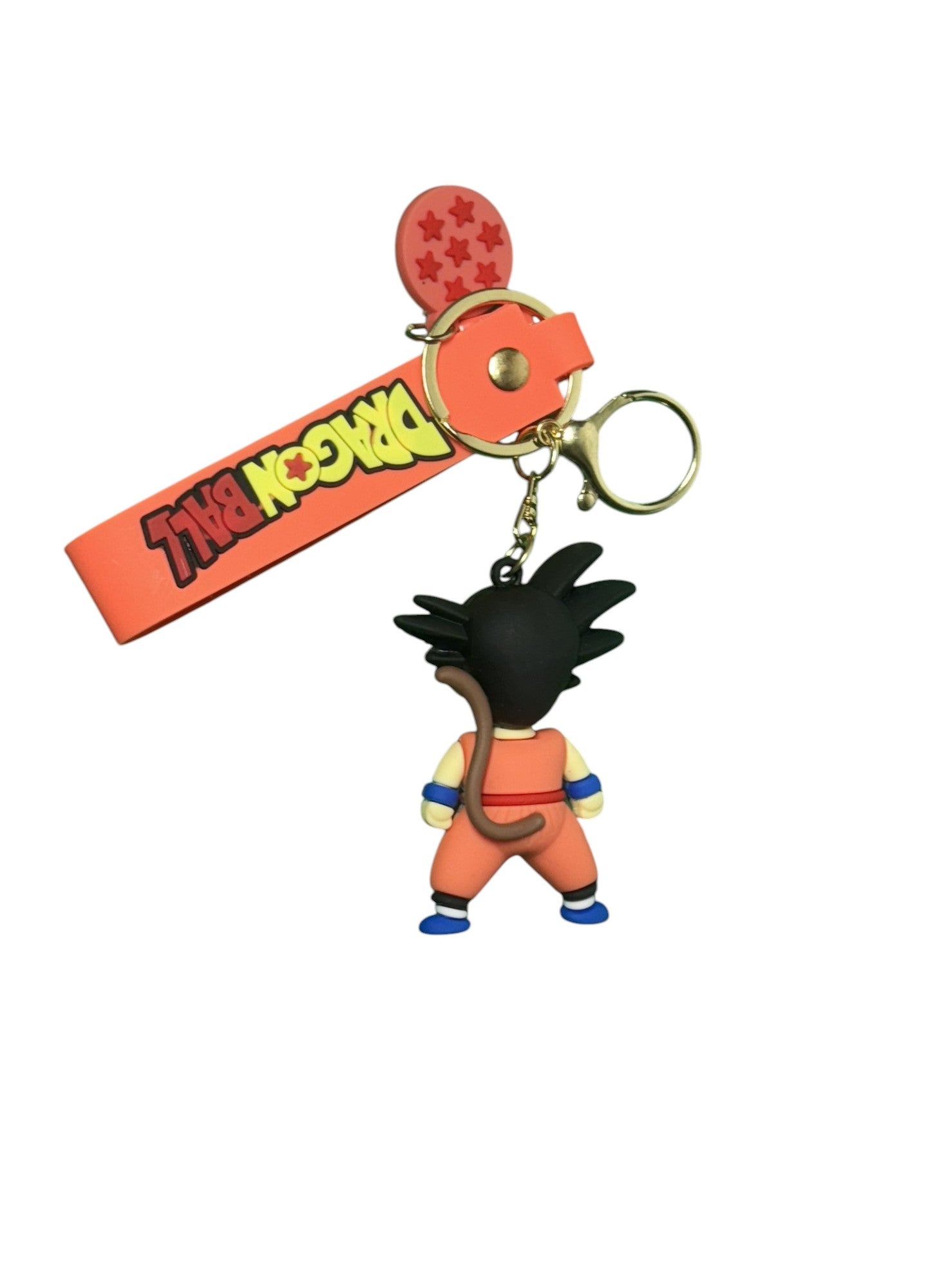 Dragon Ball Z Goku 3D Figurine Keychain | With Six-Star Dragon Ball & Logo Tag | Anime Collectible