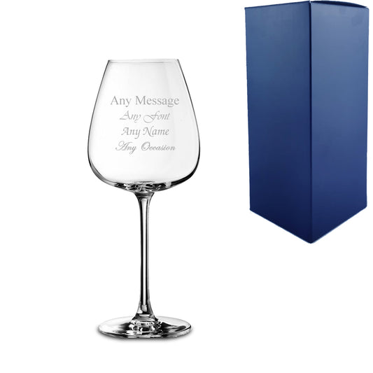 Engraved Grands Cepages 12.5oz Red Wine Glass With Gift Box Image 1