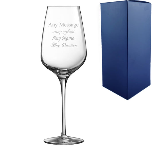 Engraved 12oz Sublym Wine Glass Image 1