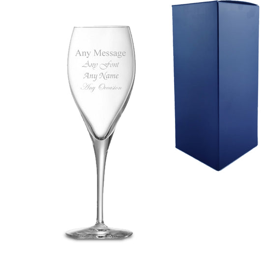 Engraved Oenologue Expert Champagne Flute Image 1