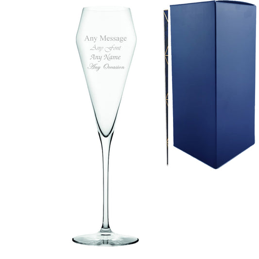 Engraved Edge Champagne Flute 7.5oz With Gift Box Image 1