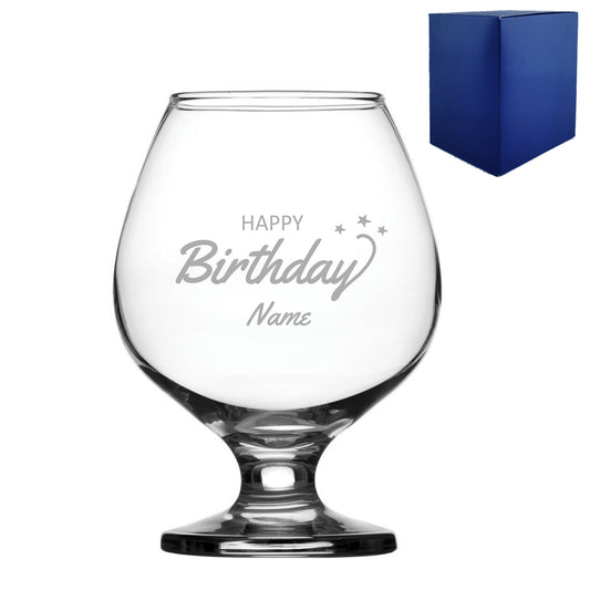 Engraved Happy Birthday Bistro Brandy, Gift Boxed Image 1
